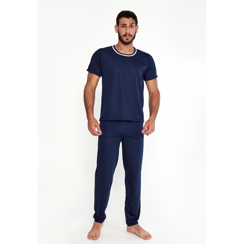 Pijama Masculino Manga Curta Calça Comprida