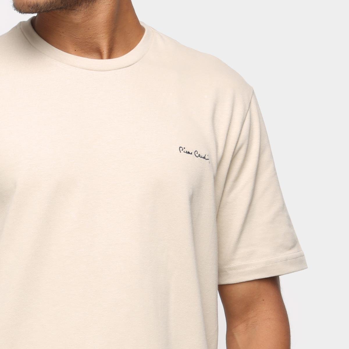 Pijama Masculino Pierre Cardin Camiseta Bermuda Confortável - Bege | Zattini