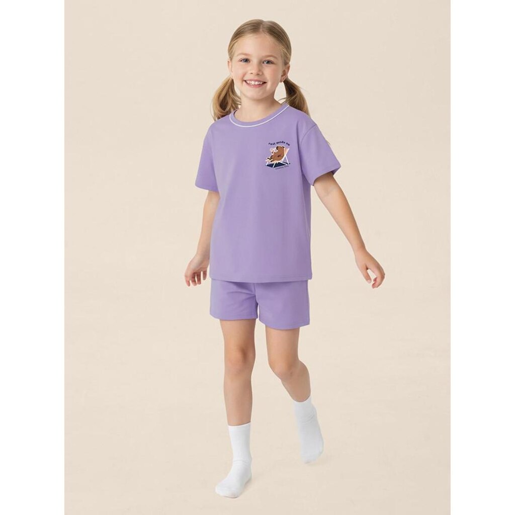 Pijama Menina Malha Capivara Brilha Escuro Malwee Ref 138741