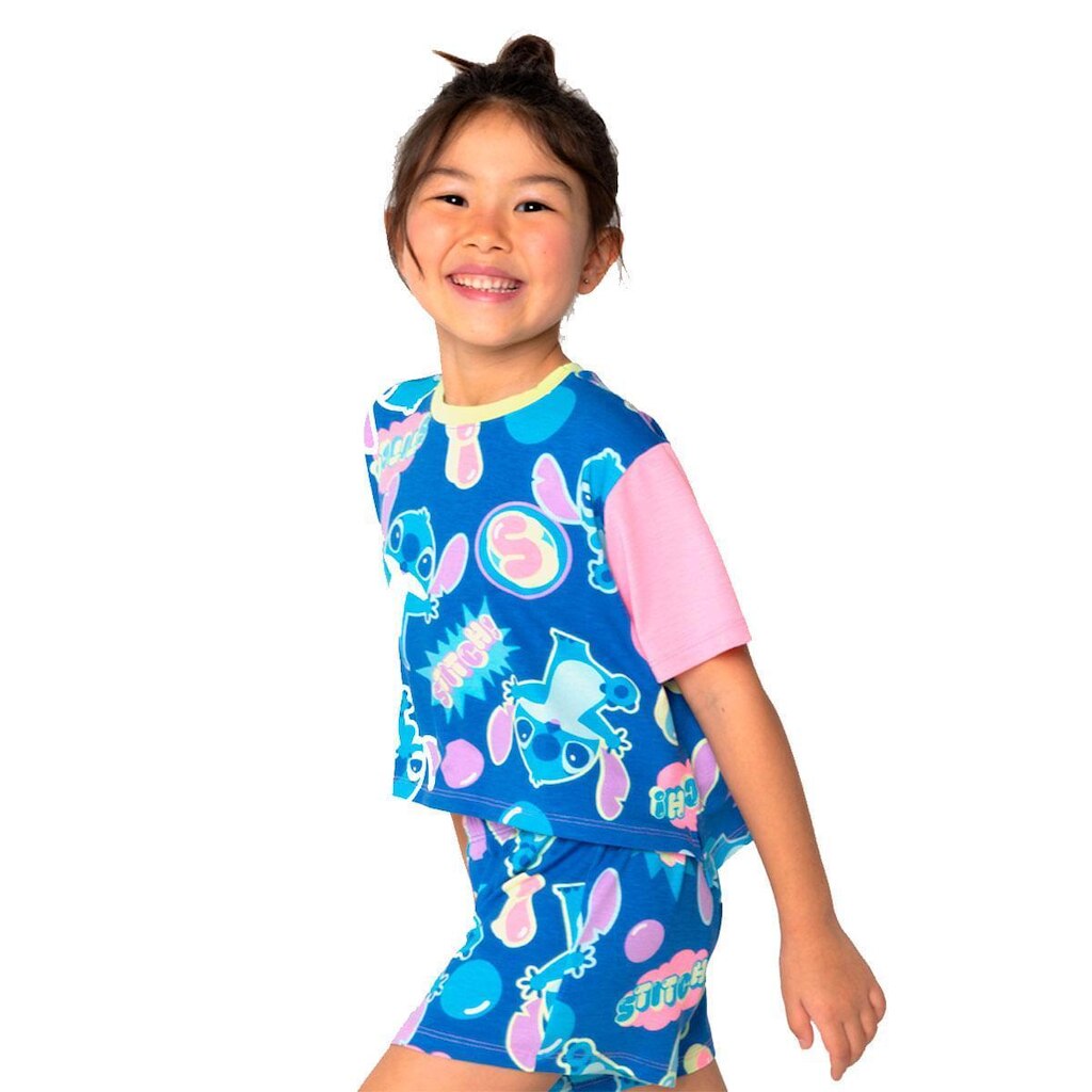 Pijama Puket Manga Curta Stitch