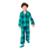 Pijama Puket Manga Longa Flanela Kids Dino Astronauta - Verde