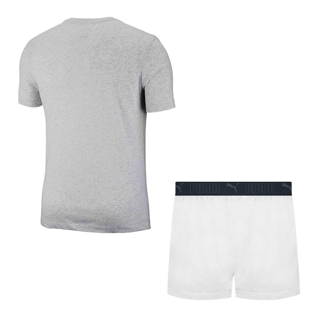 Pijama Puma Camiseta + Samba Canção Masculino