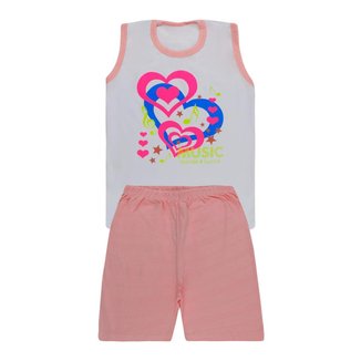 Pijama Regata de Coração e Short - Big Bless