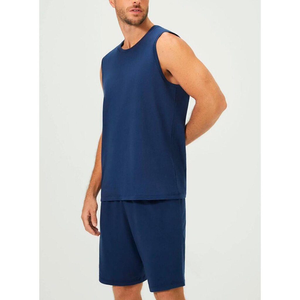 Pijama Regata Hering 7ATA Masculino Algodão T. P/XXG