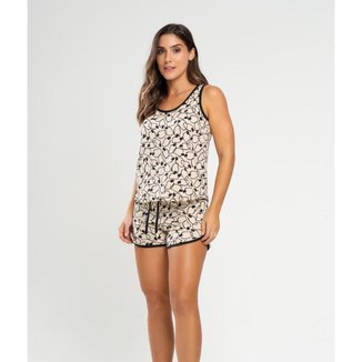 Pijama Salvatore Fashion Short Regata Malha Feminino