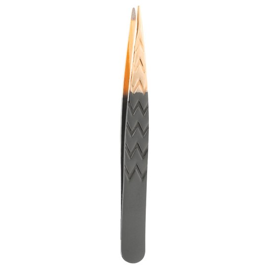 Pinça Black Silver & Gold Ponta Fina Belliz - Preto+Dourado
