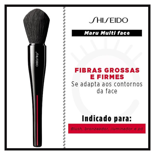 Pincel Facial Shiseido - Maru Multi Face Brush