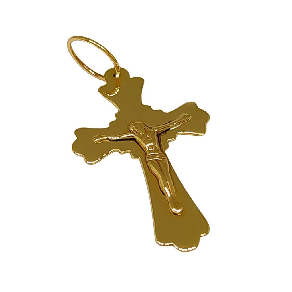 Pingente Em Ouro 18k 750 Cruz Crucifixo Cristo