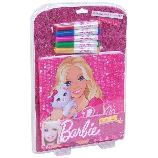 Pinte e Lave - Barbie - Fun - Incolor