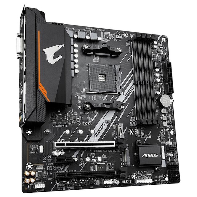 Placa-Mãe Gigabyte B550M Aorus Elite Rev. 1.3, AMD AM4, Micro ATX, DDR4, Preto - B550M AORUS ELITE