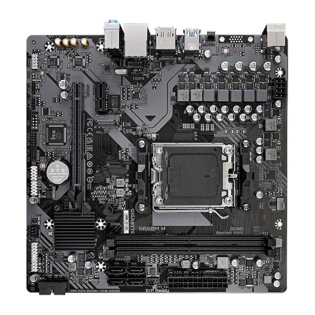 Placa-Mãe Gigabyte B650M H, AMD, Micro ATX, Preto - B650M H
