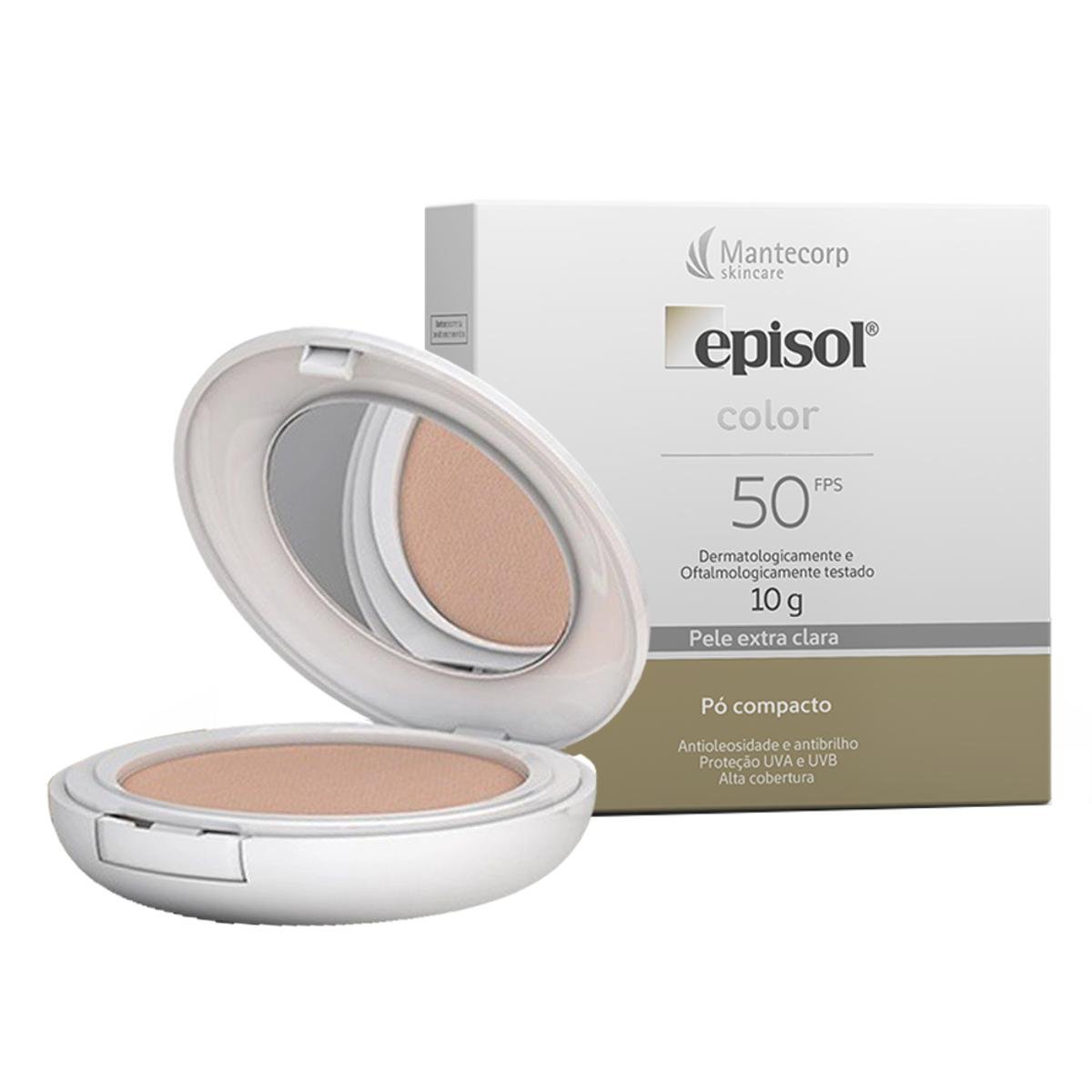 Pó Compacto Protetor Solar Mantecorp Skincare - Episol FPS 50 Extra ...