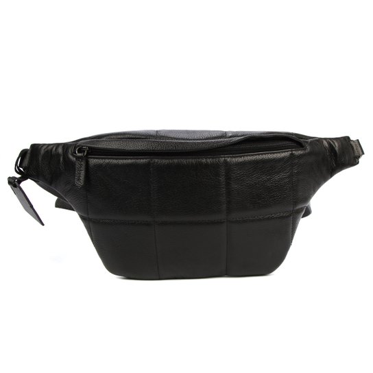 Pochete Couro Shoestock Matelassê Feminina - Preto