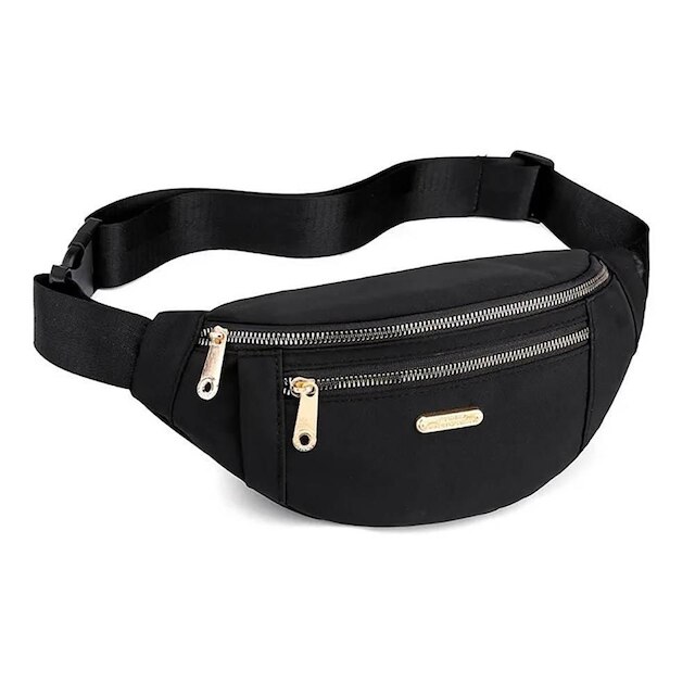 Pochete Feminina de Cintura Croosbody Transversal com Bolsos