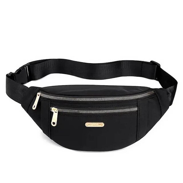 Pochete Feminina de Cintura Croosbody Transversal com Bolsos