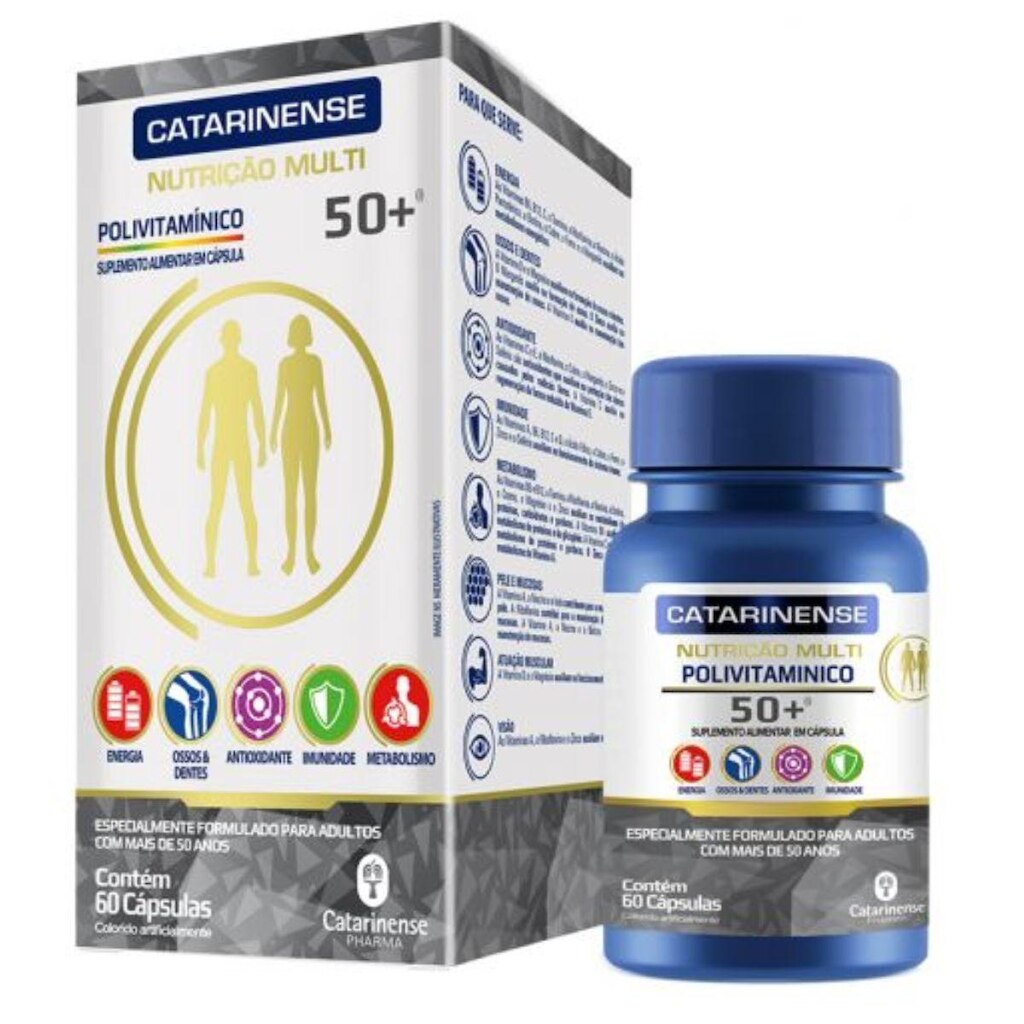 Polivitaminico 50+ Senior Articulação 60 Capsulas Catarinense