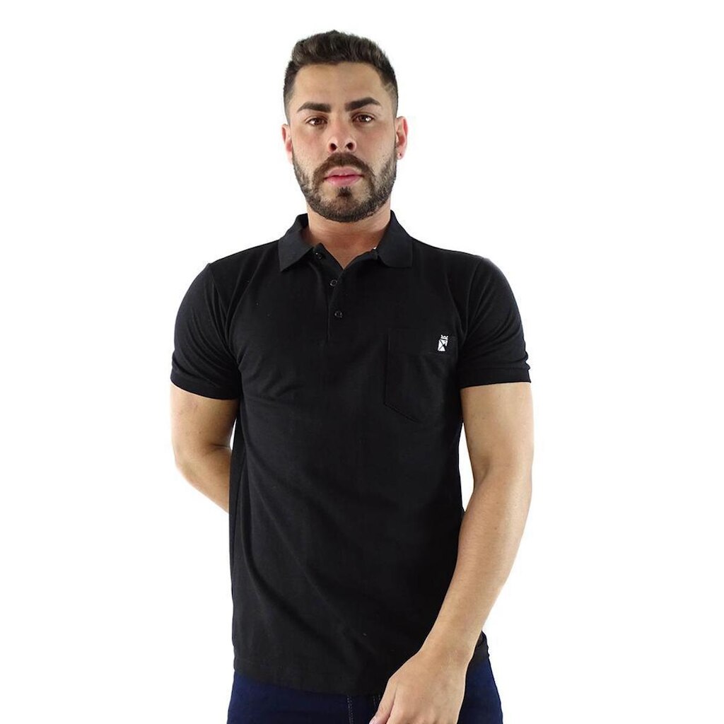 Polo Applicato Com Bolso Na Parte da Frente  BAS001