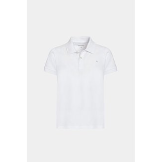Polo Aramis Algodão Básica Manga Curta Branco