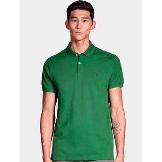 Polo Aramis Masculina Basic Piquet Verde Bandeira