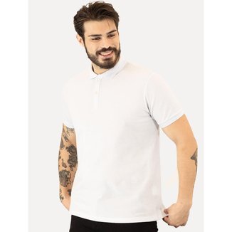 Polo Aramis Masculina Piquet Basic Mono Branca