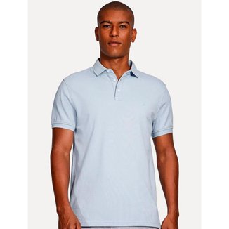 Polo Aramis Masculina Regular Basic Piquet Azul Claro