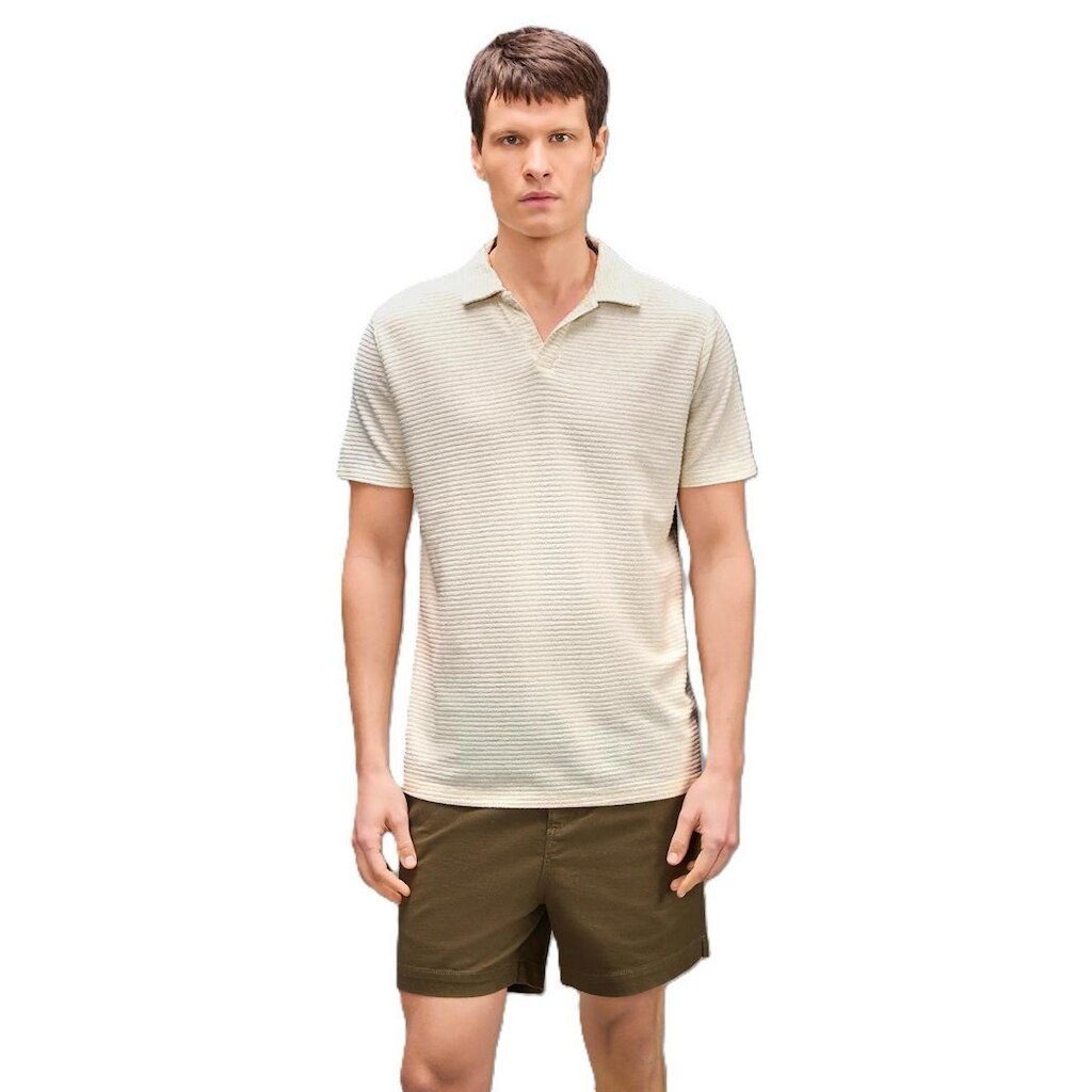 Polo Bata Listrado Oliveiras Reserva