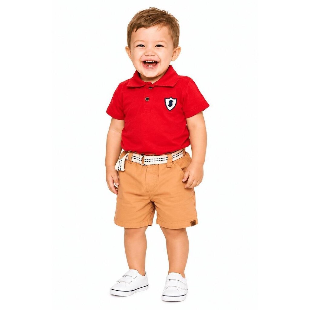 Polo Bebê Menino Festas Alphabeto