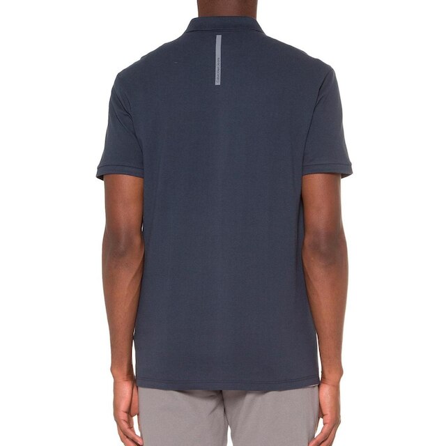 Polo Calvin Klein Jeans Masculina Piquet Regular Re Issue Azul Marinho