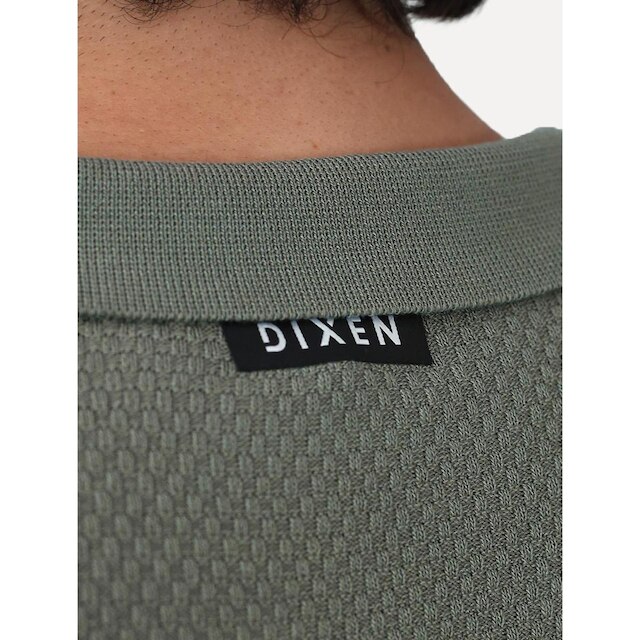 Polo Dixen Masculina Tricot Manga Curta Verde