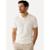 Polo Dixen Masculina Tricot Viscose Texturizada Manga Curta Off White - Off White