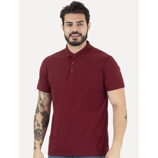 Polo Dudalina Masculina Essentials Basica Vinho