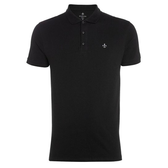 Polo Dudalina Masculina Essentials Extra Cotton Dark Icon Preta