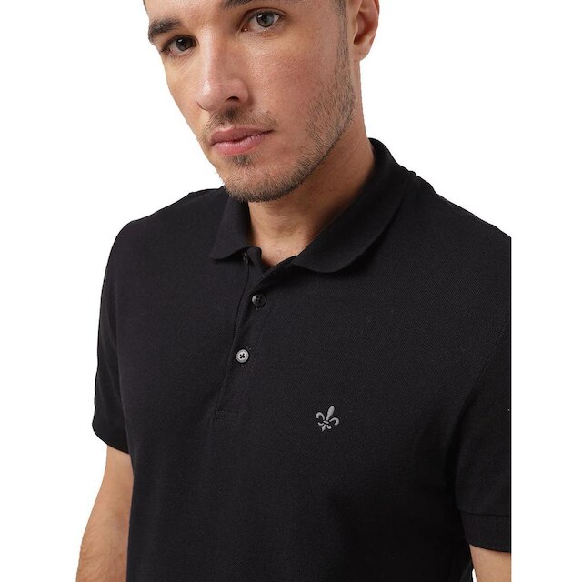 Polo Dudalina Masculina Essentials Extra Cotton Dark Icon Preta