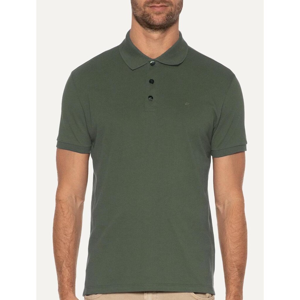 Polo Ellus Masculina Piquet Classic Easa Verde Militar