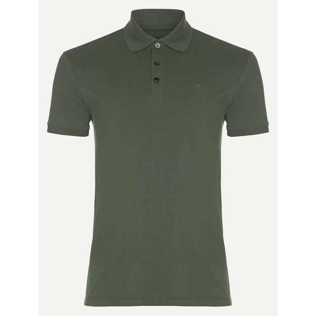 Polo Ellus Masculina Piquet Classic Easa Verde Militar