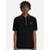 Polo Fred Perry Masculina Crepe Pique Zip Neck Preta - Preto