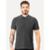 Polo Guess Masculina Piquet Friso Bordado Cursivo Cinza Escuro Mescla - Cinza
