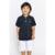 Polo Infantil Menino Básico Alphabeto - Preto