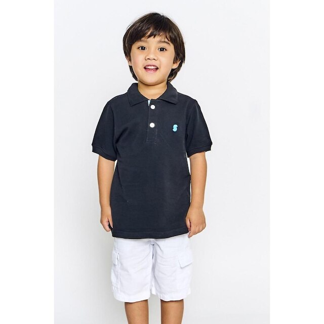 Polo Infantil Menino Básico Alphabeto