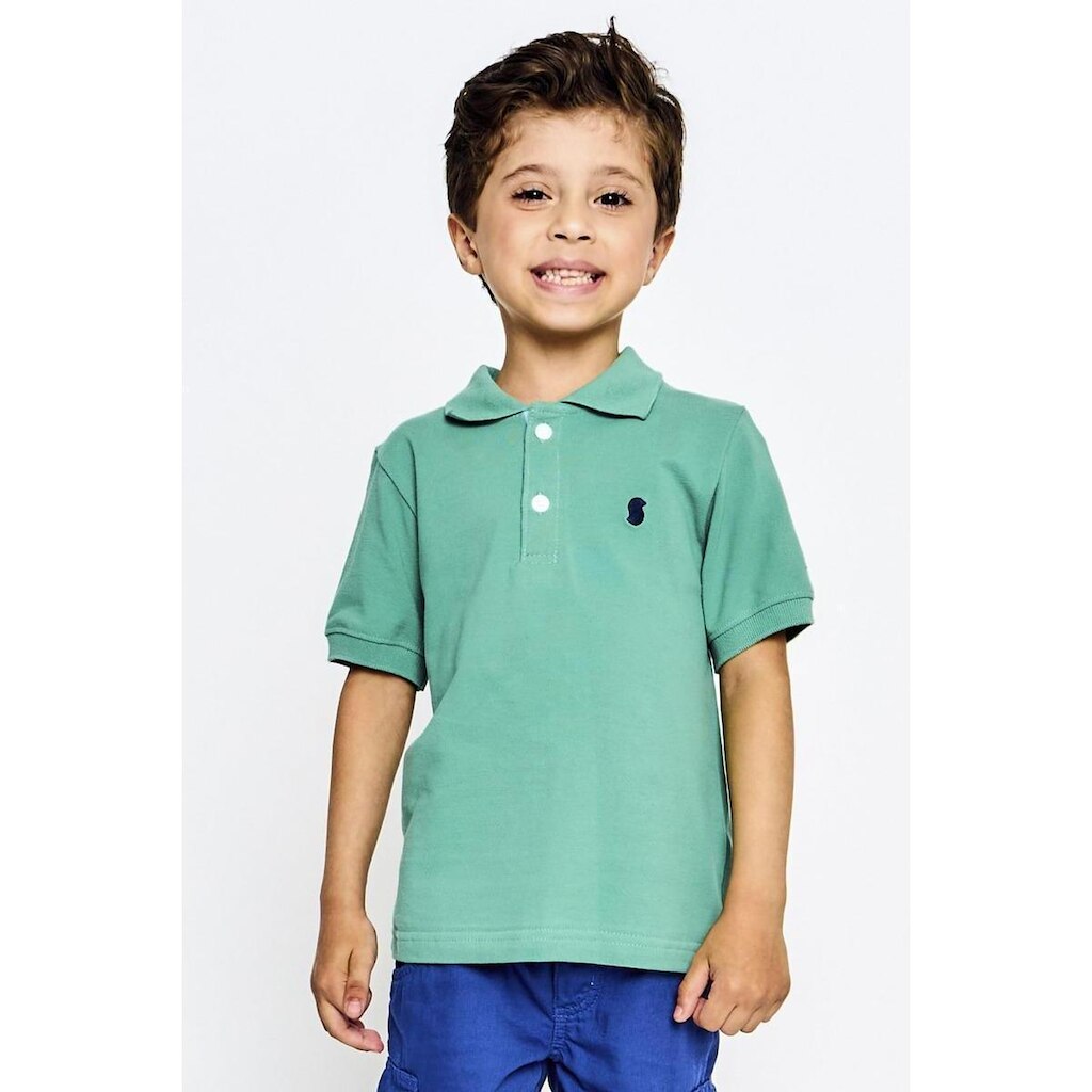 Polo Infantil Menino Básico Alphabeto