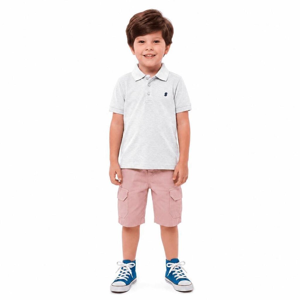 Polo Infantil Menino Basiquinho Fun Alphabeto