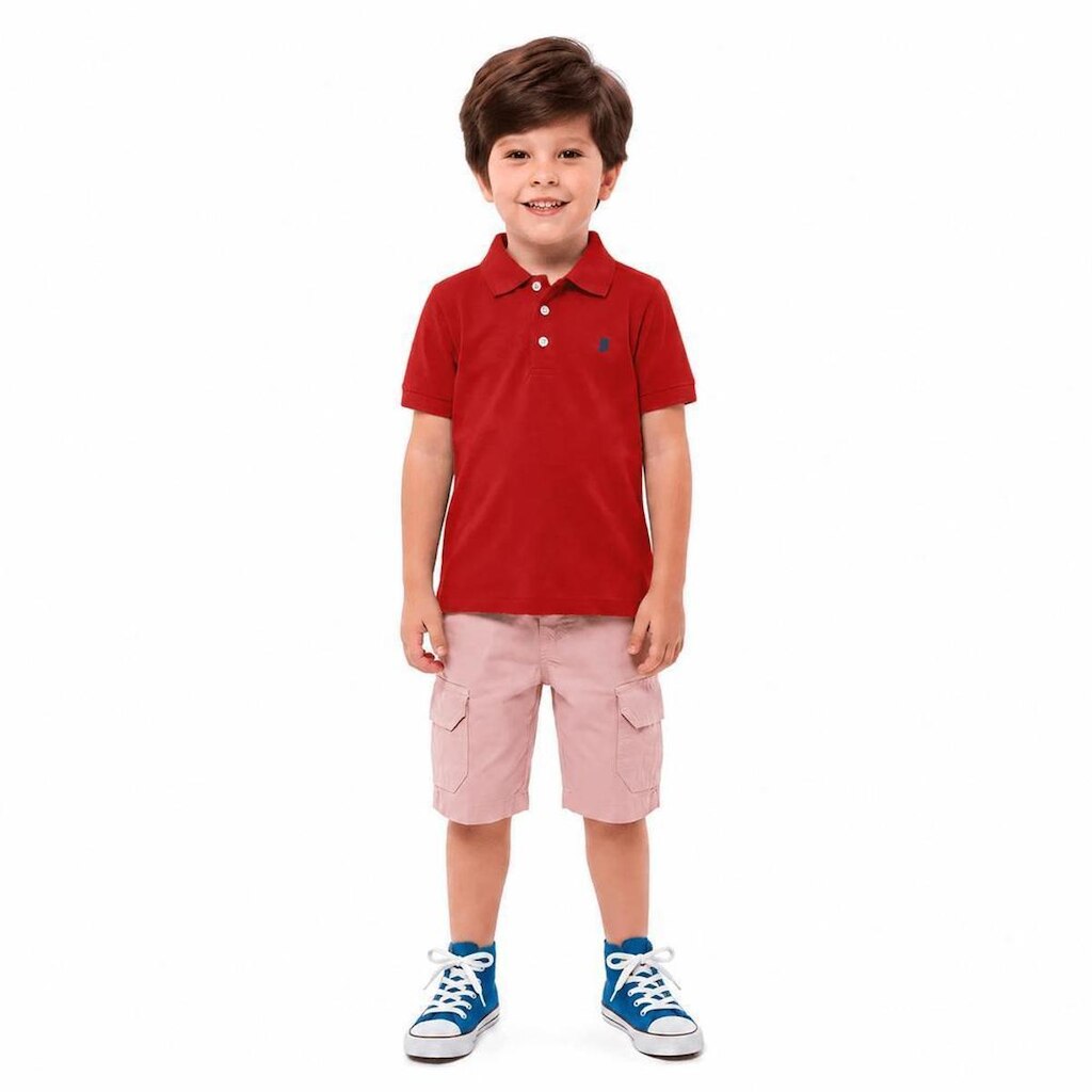 Polo Infantil Menino Basiquinho Fun Alphabeto