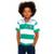 Polo Infantil Menino Listrada Alphabeto Off White e Verde - Off White+Verde
