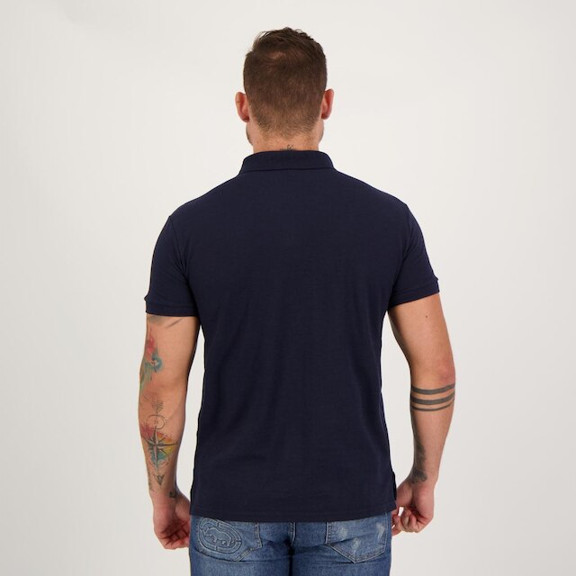 Polo Kappa Essential Sport Marinho