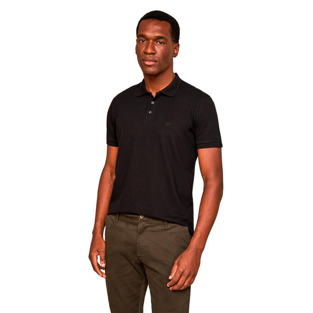 Polo Lado Avesso Regular Fit Piquet Masculina