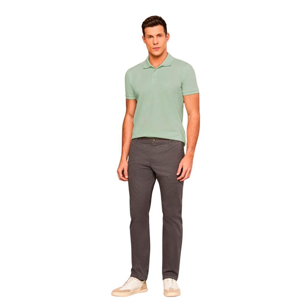 Polo Lado Avesso Regular Fit Piquet Masculina