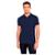 Polo Lado Avesso Suedine Pima Masculina - Azul+Marinho