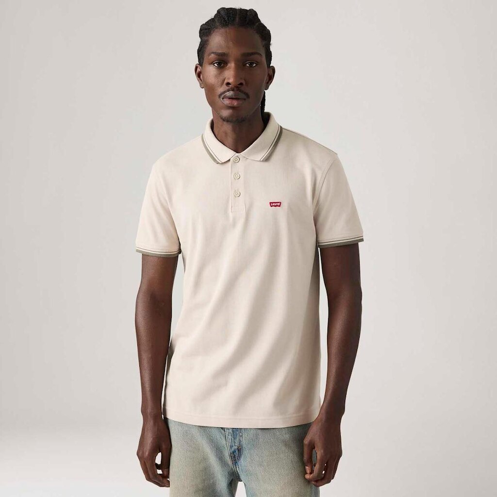 Polo Levi's Housemark Off White Masculina
