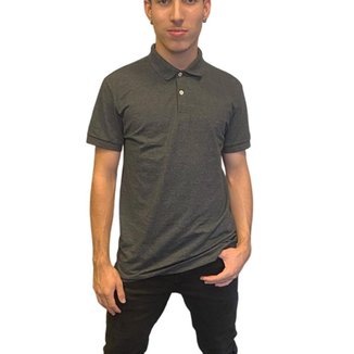 Polo Masculina Aramis Básica Piquet Grafite Mescla