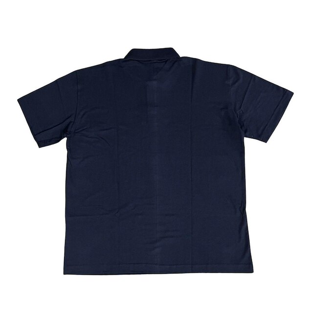 Polo Masculina Azul Marinho Plus Size G1 Ao G5 Malha Mescla